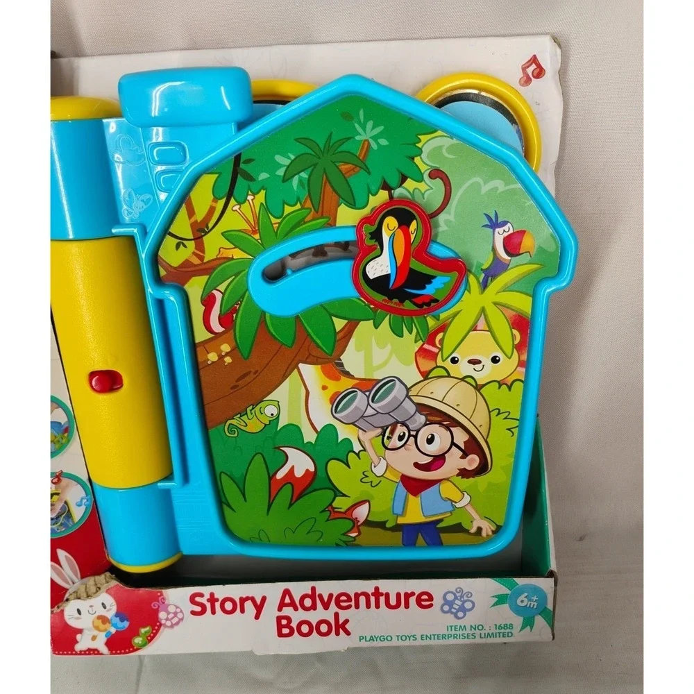 NIB Playgo Story Adventure Book‎ Musical Ages 6m+ Tested & Works Video